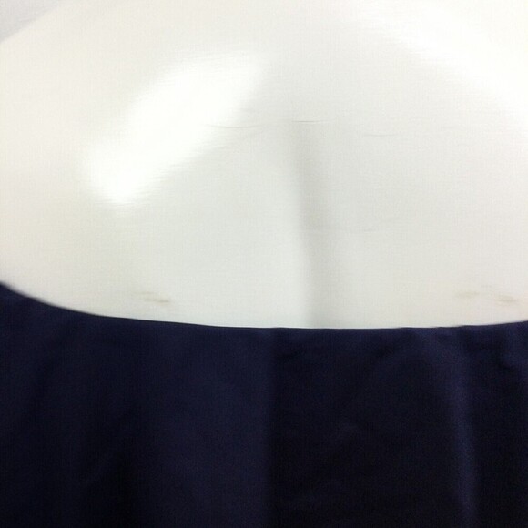 Trina Turk Monaco Off-The-Shoulder Ruffle Bandeau Bikini Top Swimsuit Navy 4 NWT - Picture 2 of 12